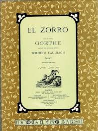 EL ZORRO, DE GOETHE. UN LIBRO SATÍRICO MUY ACTUAL.